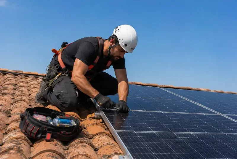 Maintenance et monitoring de panneaux solaires à la Roque-Alric