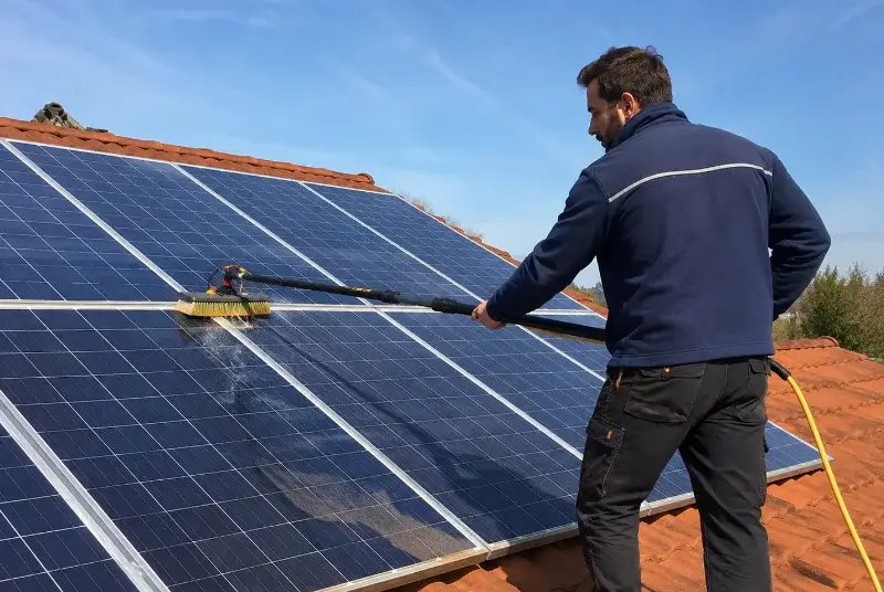 Nettoyage et entretien de panneaux solaires à la Roque-Alric